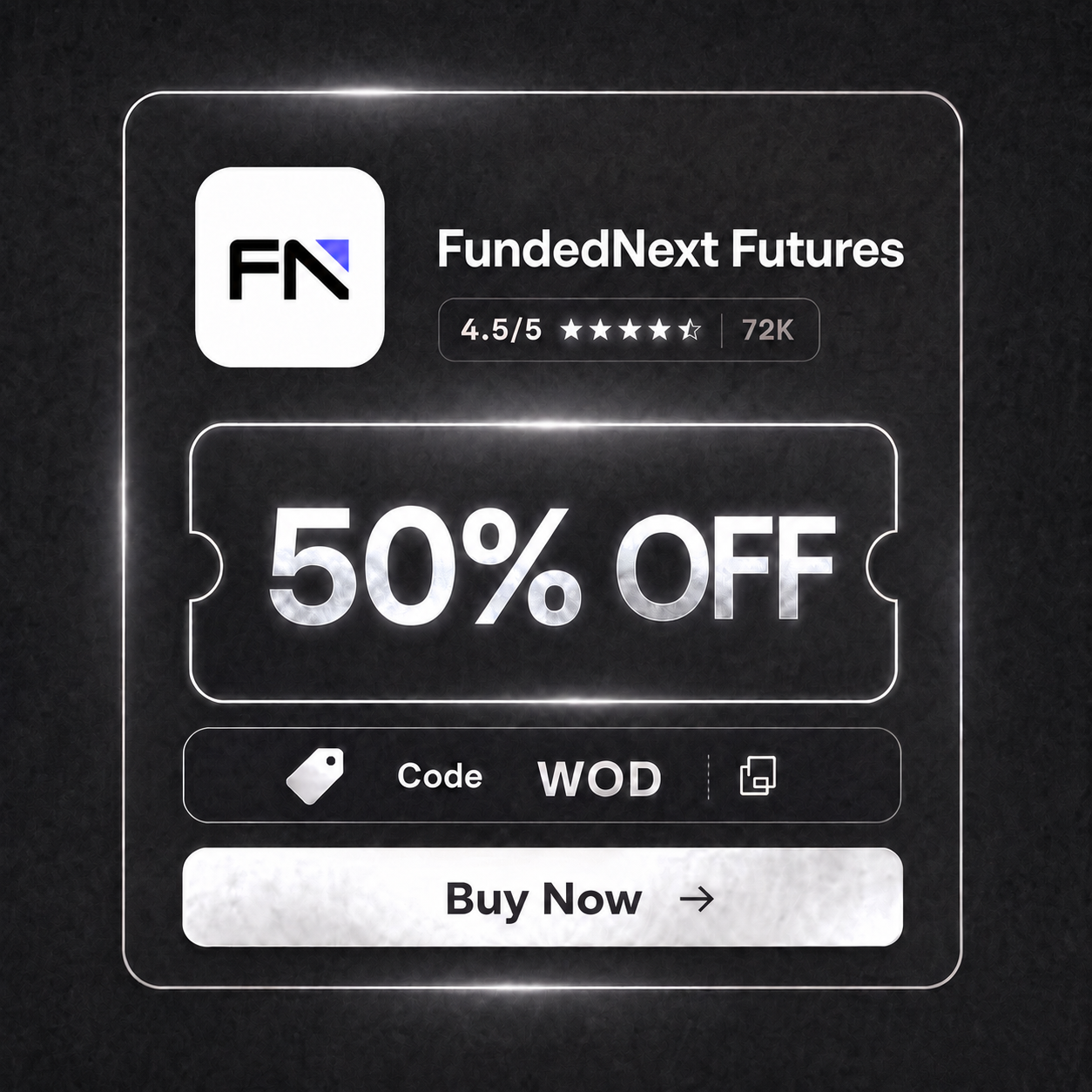 FundedNext — discount with code WOD